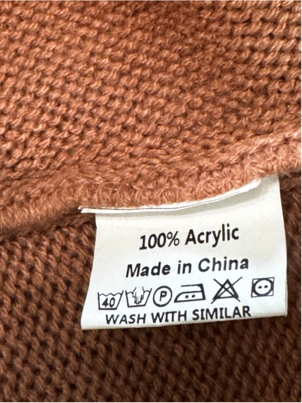 Women's YOINS V-Neck Sweater Size Medium Terra-cotta - Picture 5 of 5